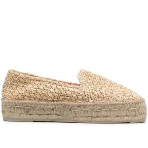 Women's Tan Espadrille Flats- Manebi